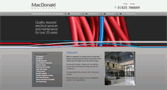 Desktop Screenshot of macdonaldelectrical.co.uk